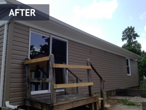 Siding installation/repair after photo