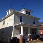 Old home siding and window installation