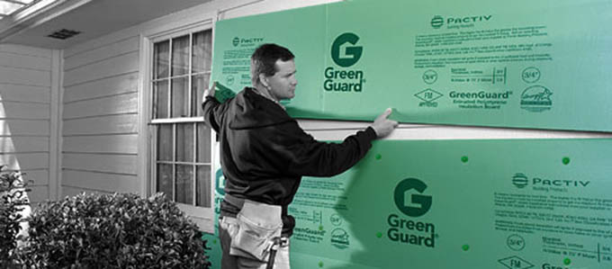 GreenGuard Fanfold Siding Underlayment